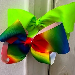 Rainbow and neon bows